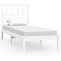 Giroletto Bianco 75x190 cm Small Single Legno Massello di Pino Giroletto Bianco 75x190 cm Small Single Legno Massello di Pino