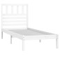 Giroletto Bianco 75x190 cm Small Single Legno Massello di Pino Giroletto Bianco 75x190 cm Small Single Legno Massello di Pino