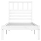 Giroletto Bianco 75x190 cm Small Single Legno Massello di Pino Giroletto Bianco 75x190 cm Small Single Legno Massello di Pino