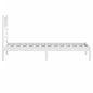 Giroletto Bianco 75x190 cm Small Single Legno Massello di Pino Giroletto Bianco 75x190 cm Small Single Legno Massello di Pino