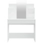 Set Tavolo da Toeletta Bianco 96x40x142 cm