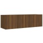 Set Mobili Porta TV 8pz Rovere Marrone in Legno Multistrato Set Mobili Porta TV 8pz Rovere Marrone in Legno Multistrato