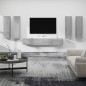 Set di Mobili Porta TV 6 pz Grigio Sonoma in Legno Multistrato Set di Mobili Porta TV 6 pz Grigio Sonoma in Legno Multistrato