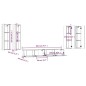 Set di Mobili Porta TV 6 pz Grigio Sonoma in Legno Multistrato Set di Mobili Porta TV 6 pz Grigio Sonoma in Legno Multistrato
