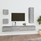 vidaXL Set di Mobili Porta TV 5 pz Grigio Sonoma in Legno Multistrato vidaXL Set di Mobili Porta TV 5 pz Grigio Sonoma in Legno Multistrato