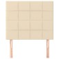 Testiera 2 pz Crema 80x5x78/88 cm in Tessuto Testiera 2 pz Crema 80x5x78/88 cm in Tessuto