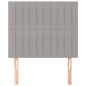 Testiera 2 pz Grigio Chiaro 80x5x78/88 cm in Tessuto Testiera 2 pz Grigio Chiaro 80x5x78/88 cm in Tessuto