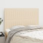 Testiere 4 pz Crema 72x5x78/88 cm in Tessuto Testiere 4 pz Crema 72x5x78/88 cm in Tessuto