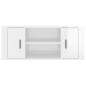 Mobile Porta TV Bianco Lucido 100x35x40 cm in Legno Multistrato Mobile Porta TV Bianco Lucido 100x35x40 cm in Legno Multistrato