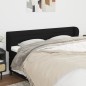 Testiera ad Orecchio Nera 163x23x78/88 cm in Tessuto Testiera ad Orecchio Nera 163x23x78/88 cm in Tessuto