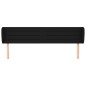 Testiera ad Orecchio Nera 163x23x78/88 cm in Tessuto Testiera ad Orecchio Nera 163x23x78/88 cm in Tessuto