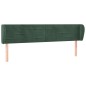 Testiera ad Orecchio Verde Scuro 163x23x78/88 cm in Velluto Testiera ad Orecchio Verde Scuro 163x23x78/88 cm in Velluto
