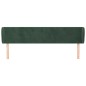 Testiera ad Orecchio Verde Scuro 163x23x78/88 cm in Velluto Testiera ad Orecchio Verde Scuro 163x23x78/88 cm in Velluto