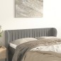 Testiera ad Orecchio Grigio Chiaro 147x23x78/88 cm in Velluto Testiera ad Orecchio Grigio Chiaro 147x23x78/88 cm in Velluto