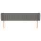 Testiera ad Orecchio Grigio Scuro 203x23x78/88 cm in Tessuto Testiera ad Orecchio Grigio Scuro 203x23x78/88 cm in Tessuto