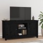 Mobile Porta TV Nero 103x36,5x52 cm in Legno Massello di Pino Mobile Porta TV Nero 103x36,5x52 cm in Legno Massello di Pino