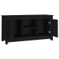 Mobile Porta TV Nero 103x36,5x52 cm in Legno Massello di Pino Mobile Porta TV Nero 103x36,5x52 cm in Legno Massello di Pino