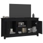 Mobile Porta TV Nero 103x36,5x52 cm in Legno Massello di Pino Mobile Porta TV Nero 103x36,5x52 cm in Legno Massello di Pino