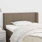 Testiera ad Orecchio Tortora 93x16x78/88 cm in Tessuto Testiera ad Orecchio Tortora 93x16x78/88 cm in Tessuto