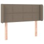 Testiera ad Orecchio Tortora 93x16x78/88 cm in Tessuto Testiera ad Orecchio Tortora 93x16x78/88 cm in Tessuto