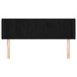 Testiera ad Orecchio Nera 147x16x78/88 cm in Velluto Testiera ad Orecchio Nera 147x16x78/88 cm in Velluto