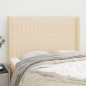 Testiera ad Orecchio Crema 147x16x118/128 cm in Tessuto Testiera ad Orecchio Crema 147x16x118/128 cm in Tessuto