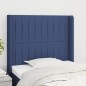 Testiera ad Orecchio Blu 103x16x118/128 cm in Tessuto Testiera ad Orecchio Blu 103x16x118/128 cm in Tessuto