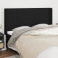 Testiera ad Orecchio Nera 203x16x118/128 cm in Tessuto Testiera ad Orecchio Nera 203x16x118/128 cm in Tessuto