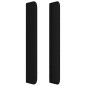 Testiera ad Orecchio Nera 203x16x118/128 cm in Tessuto Testiera ad Orecchio Nera 203x16x118/128 cm in Tessuto