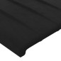 Testiera ad Orecchio Nera 147x16x118/128 cm in Velluto Testiera ad Orecchio Nera 147x16x118/128 cm in Velluto