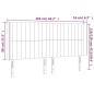 Testiera a LED Blu 163x16x118/128 cm in Tessuto Testiera a LED Blu 163x16x118/128 cm in Tessuto