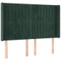 Testiera a LED Verde Scuro 147x16x118/128 cm in Velluto Testiera a LED Verde Scuro 147x16x118/128 cm in Velluto