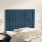 Testiere 2 pz Blu Scuro 100x5x78/88 cm in Velluto Testiere 2 pz Blu Scuro 100x5x78/88 cm in Velluto