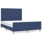 Giroletto con Testiera Blu 140x190 cm in Tessuto Giroletto con Testiera Blu 140x190 cm in Tessuto