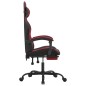 Sedia Gaming Girevole Poggiapiedi Nero e Rosso Vino Similpelle Sedia Gaming Girevole Poggiapiedi Nero e Rosso Vino Similpelle