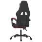 Sedia Gaming Girevole Poggiapiedi Nero e Rosso Vino Similpelle Sedia Gaming Girevole Poggiapiedi Nero e Rosso Vino Similpelle