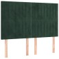 Giroletto con Testiera Verde Scuro 140x200 cm in Velluto Giroletto con Testiera Verde Scuro 140x200 cm in Velluto