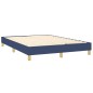 vidaXL Giroletto a Molle con Materasso Blu 140x200 cm in Tessuto