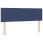vidaXL Giroletto a Molle con Materasso Blu 140x200 cm in Tessuto