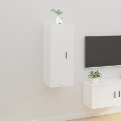 vidaXL Mobile Porta TV a Parete Bianco 40x34,5x100 cm