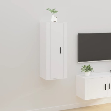 vidaXL Mobile Porta TV a Parete Bianco 40x34,5x100 cm