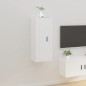 vidaXL Mobile Porta TV a Parete Bianco 40x34,5x100 cm vidaXL Mobile Porta TV a Parete Bianco 40x34,5x100 cm