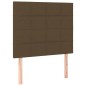 Giroletto a Molle con Materasso Marrone Scuro 120x200cm Tessuto