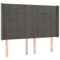 Letto a Molle con Materasso e LED Grigio Scuro 140x200 cm Letto a Molle con Materasso e LED Grigio Scuro 140x200 cm