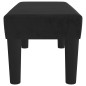 Panca Nera 70x30x30 cm in Velluto
