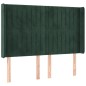 Letto a Molle con Materasso e LED Verde Scuro 140x200cm Velluto Letto a Molle con Materasso e LED Verde Scuro 140x200cm Velluto