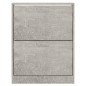 Scarpiera Grigio Cemento 63x24x81 cm in Legno Multistrato Scarpiera Grigio Cemento 63x24x81 cm in Legno Multistrato
