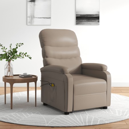 Poltrona Alzapersona Cappuccino Similpelle