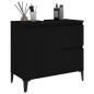 Armadietto da Bagno Nero 65x33x60 cm in Legno Multistrato Armadietto da Bagno Nero 65x33x60 cm in Legno Multistrato