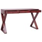 Scrivania per PC Marrone 115x47x77 cm Legno Massello di Mogano Scrivania per PC Marrone 115x47x77 cm Legno Massello di Mogano